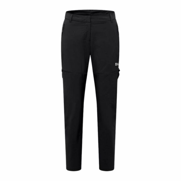 Vandrebukser til dame - Jack Wolfskin Hikeout Zip-off pants - Sort