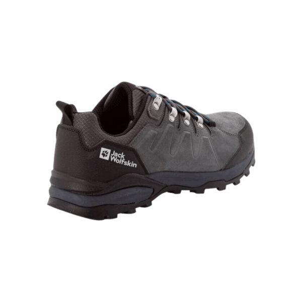 Vandresko til mænd - Jack Wolfskin Refugio Texapore Low M - Grå-Sort (Str. 41 tilbage) - Image 4