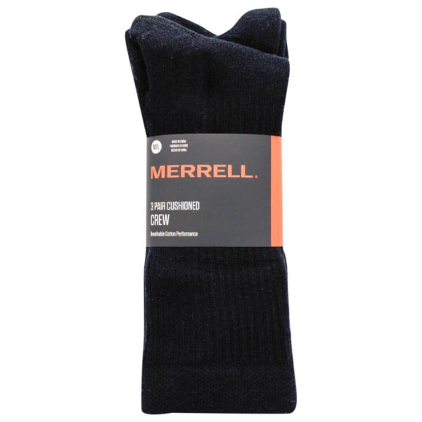Vandresokker - Merrell Cushioned crew sock - 3-pak - Sort - Image 5