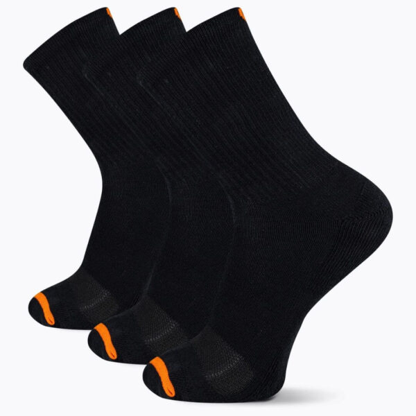 Vandresokker - Merrell Cushioned crew sock - 3-pak - Sort - Image 3
