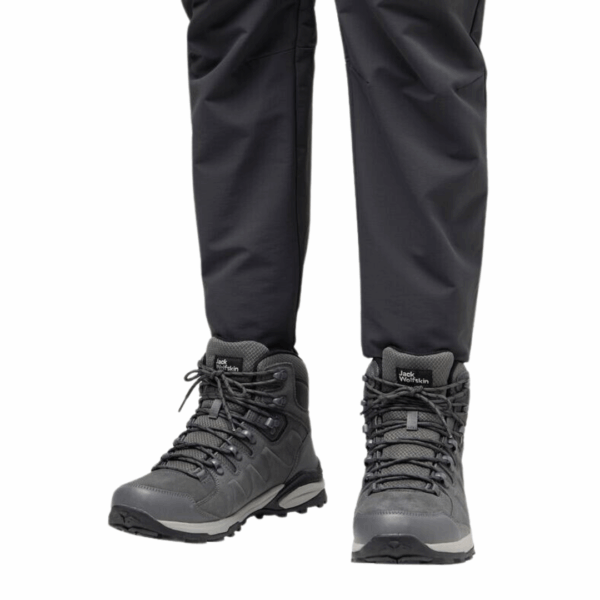 Vandrestøvler herre - Jack Wolfskin Refugio Texapore Mid M - Mørkegrå - Image 6