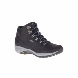 Vandrestøvler til dame - Merrell Siren Traveller 3 mid-cut  -  Læder - Sort